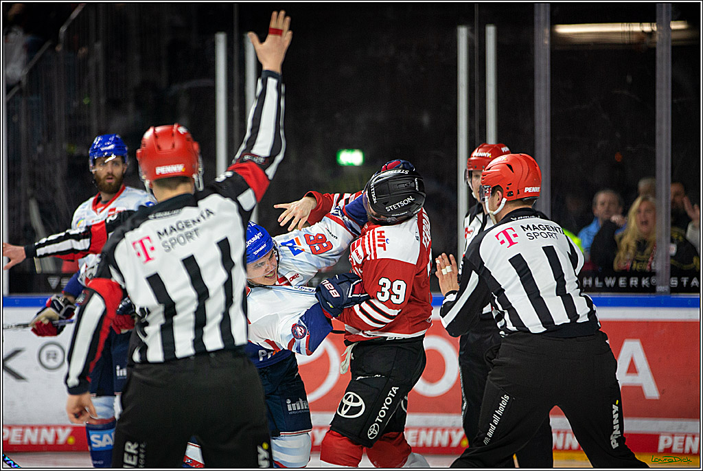 PENNY DEL; Koelner Haie-Adler Mannheim; Koeln, 21.03.2023